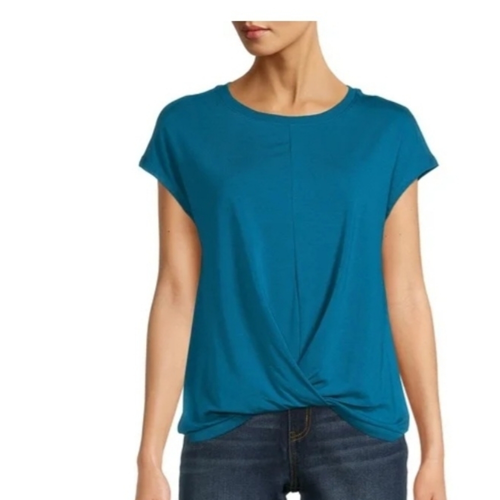 ✨️5 For $20✨️ Teal Women's Twist Front Tee